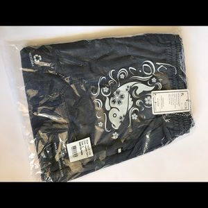 NWT Koi Jogger style scrub pants size L petite color Heather Navy